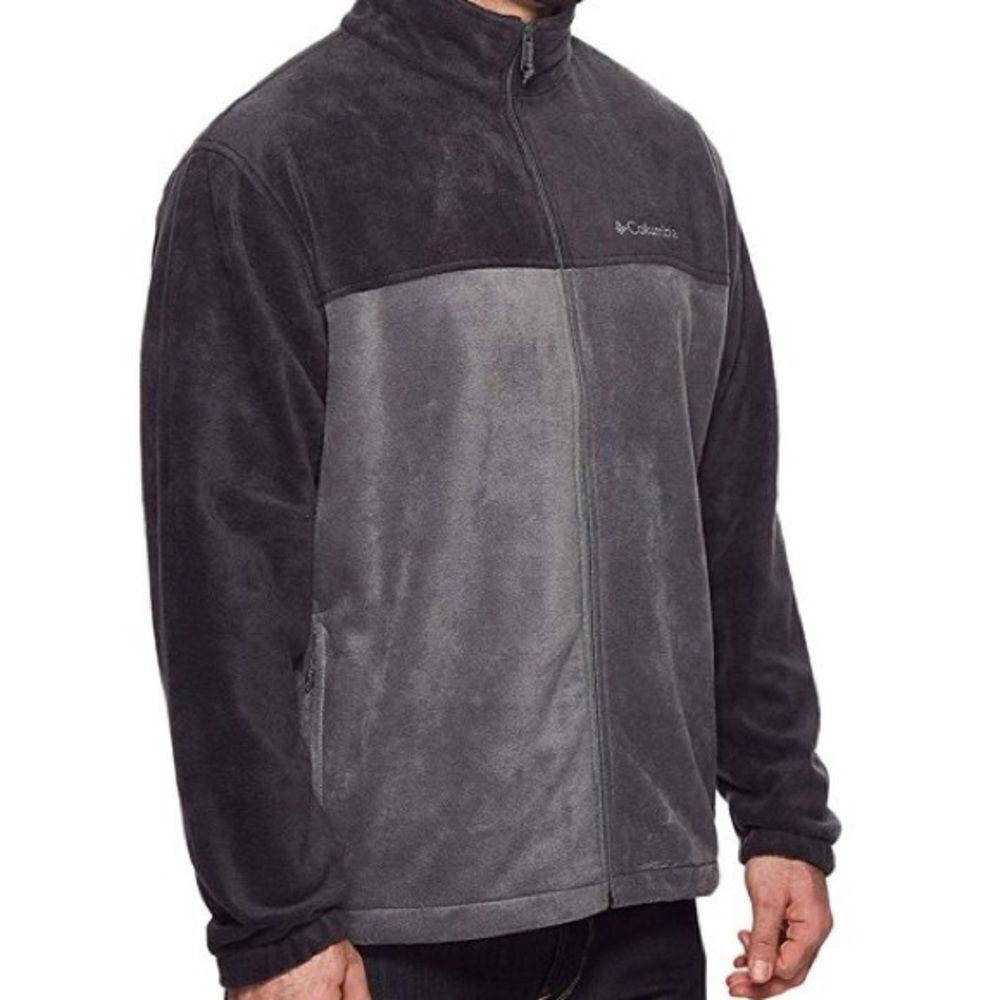 Columbia Men's Steens Mountain 2.0 Full Zip Fleece Jacket Gray black-Small